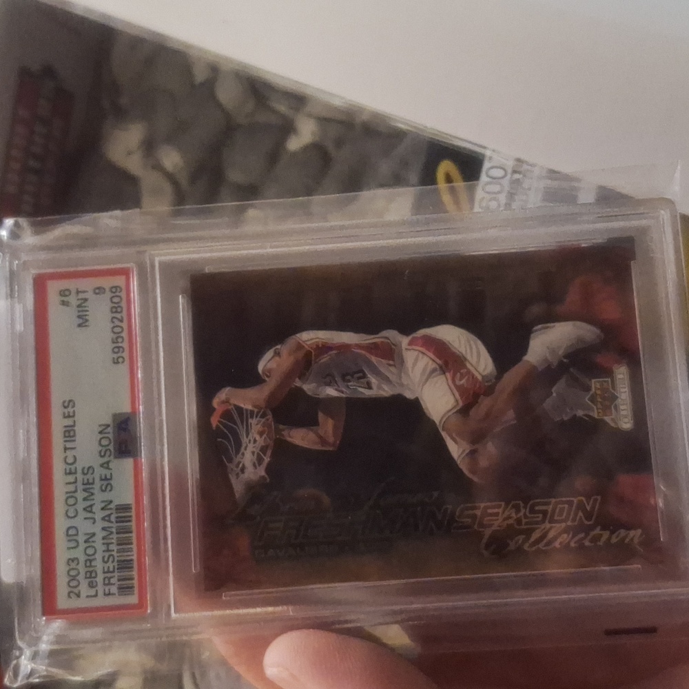 2003 ud lebron James psa mint 9 #6